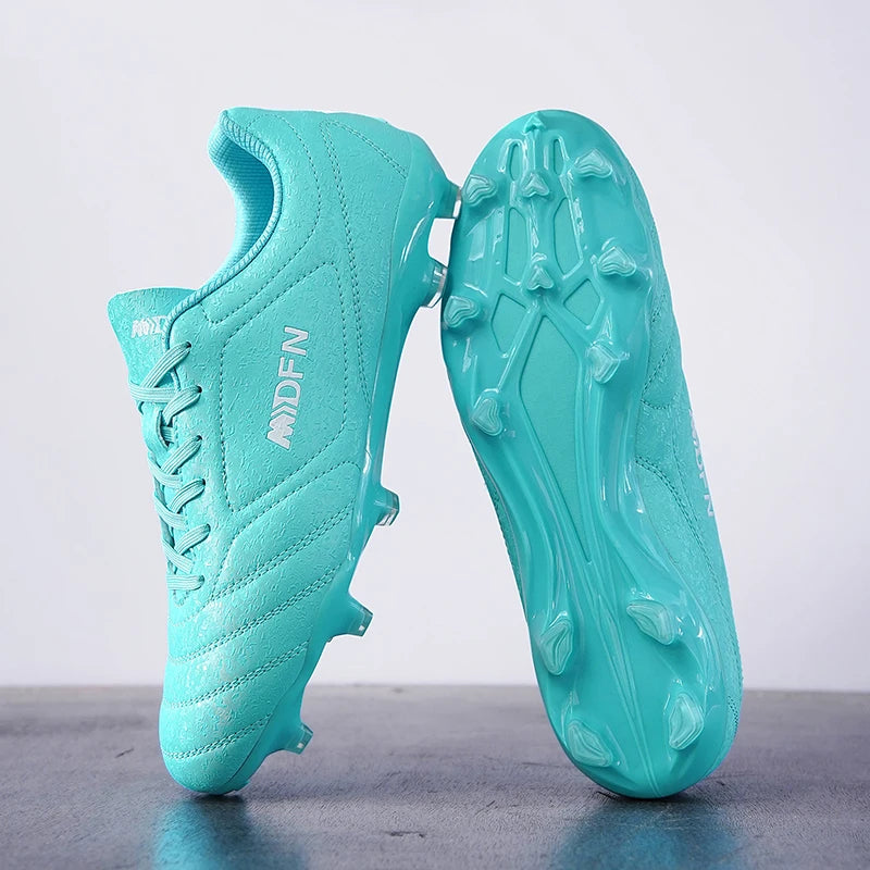 Men Women Professional Soccer Shoes Long Spikes Adult Outdoor Football Boots