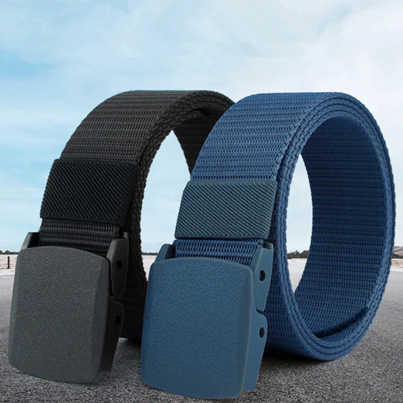 1/2PCS Military Men Belt Army Belts Adjustable Belt Men Outdoor Travel Tactical Waist Belt with Plastic Buckle for Pants 120cm