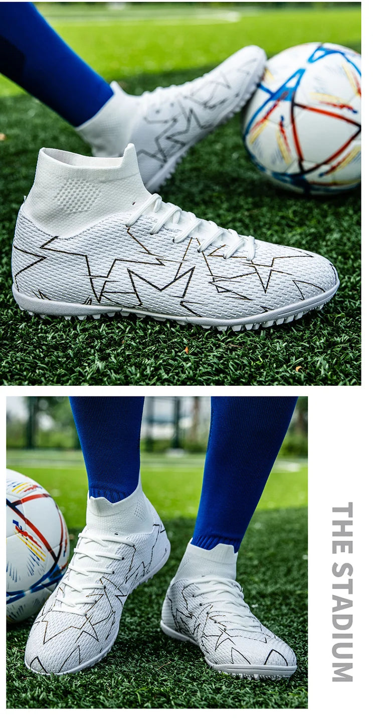 Outdoor Men Breathable Soccer Shoes Cleats Training Football Boots Match Sneakers