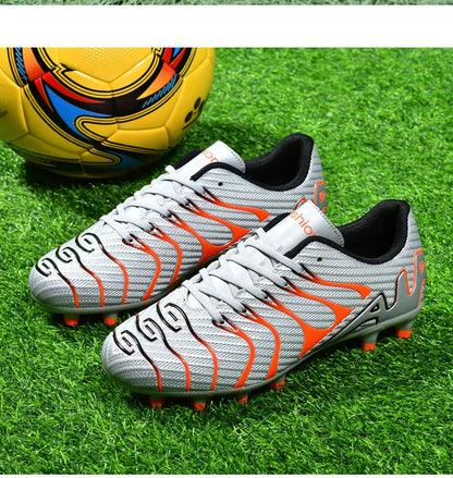 Men Soccer Shoes Adult Kids TF/FG Futsal Boys Ultralight Soccer Cleats Professional