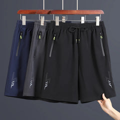 Men'S Beach Quick Dry Running Sports Board Black Shorts