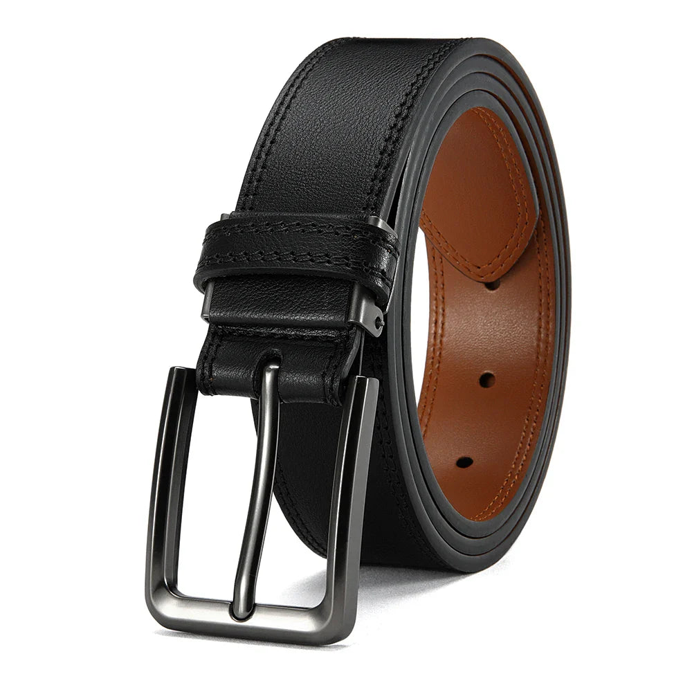 Men's PU Leather Belt Fashion Automatic Buckle Belt for Popular Business High Quality Male Belt Multi Color 105 115 125 135cm