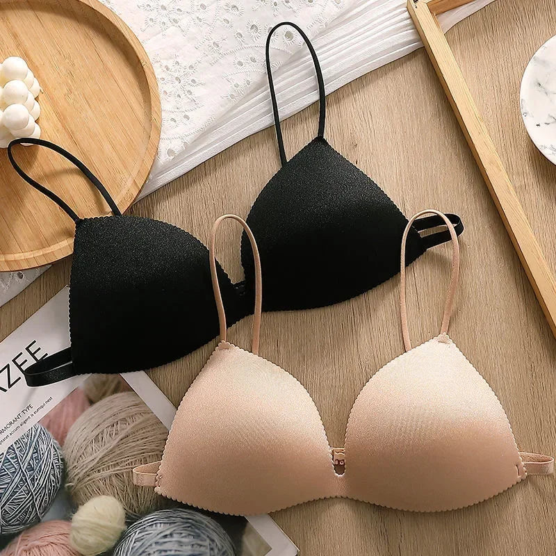 Women Bra Seamless Underwear Women Ultra-thin Thin Shoulder Strap Girls Backless