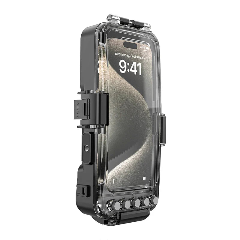 Bluetooth 30 Meter Deep Waterproof Case For iPhone 17 Air 16 15 14 13 12 Pro Max 11 Samsung Galaxy S25 S24 S23 S22 Ultra Note 20