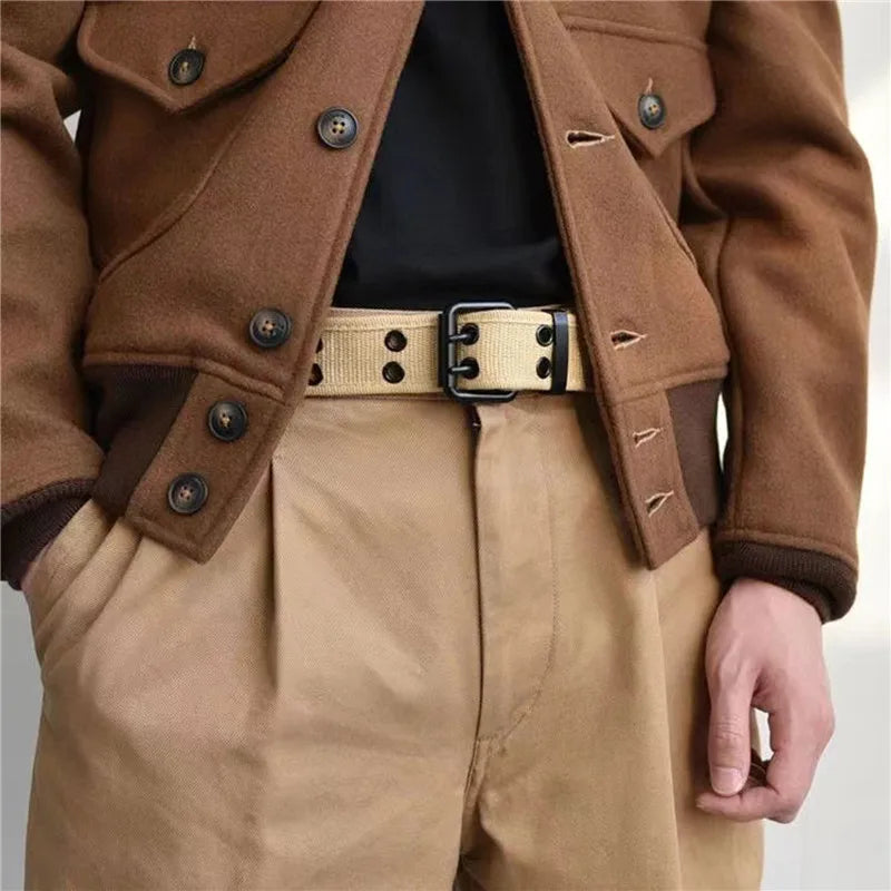 Men Belts Canvas Nylon Webbing Belt Fashion Casual Designer Unisex Belts High Quality Sports Military Strap Cargo Pants Belt