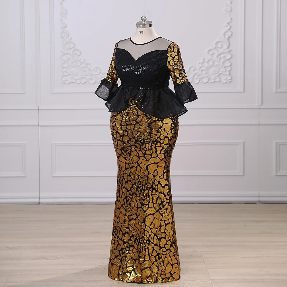 Homecoming Dresses: Exquisite Sequin Slim Half Sleeve Mermaid Evening Dresses