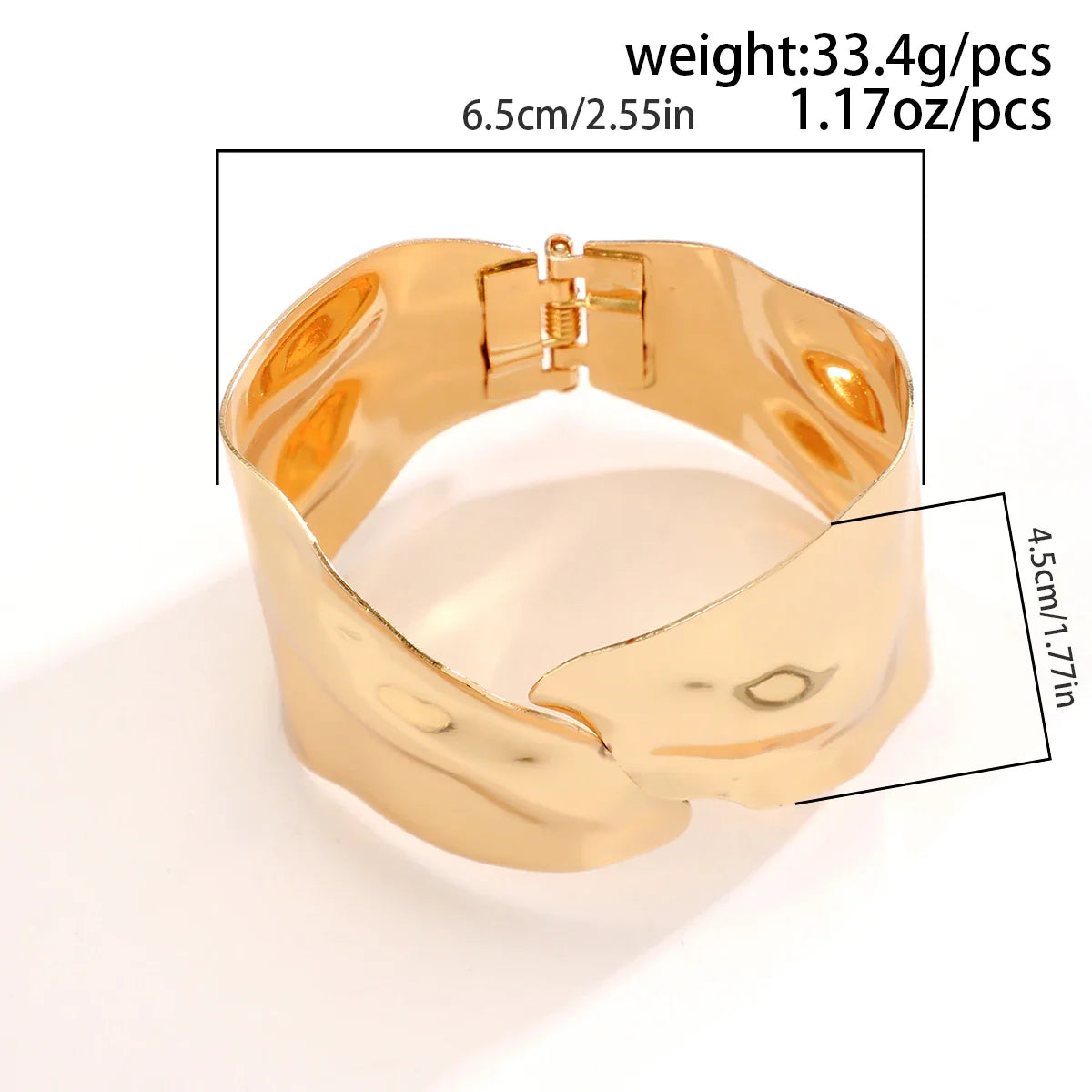 Punk Heavy Metal Irregular Open Bangle for Women Gold Color Wide Big Cuff Bracelet Trendy Jewelry On The Hand Wedding Party Gift