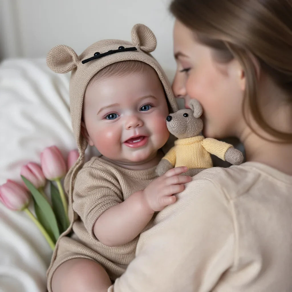 18-Inch Kodi Boy Handmade Bebe Reborn Doll With Painted Hair 3D Painted Skin Baby Newborn Baby Doll