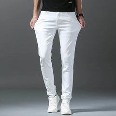 Men's Slim Jeans Straight Casual Fashion Pencil Pants Trousers