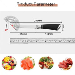 Japanese Chef Sashimi Knife Salmon Cleaver Stainless Steel Butcher's Meat Cutting