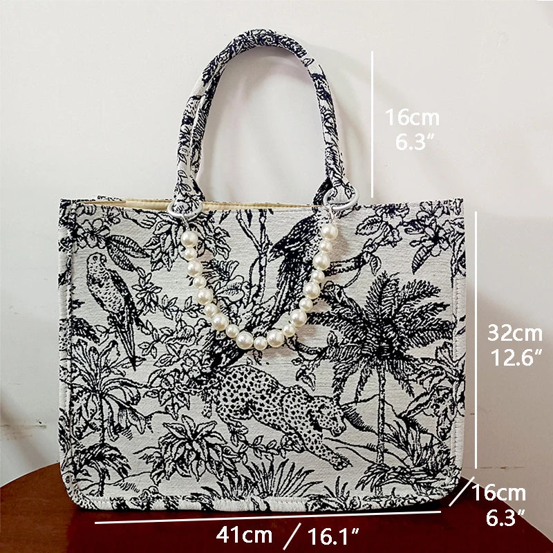 Tote Bag for Women, Luxury Designer Handbag, Travel Inner Pocket with Zipper
