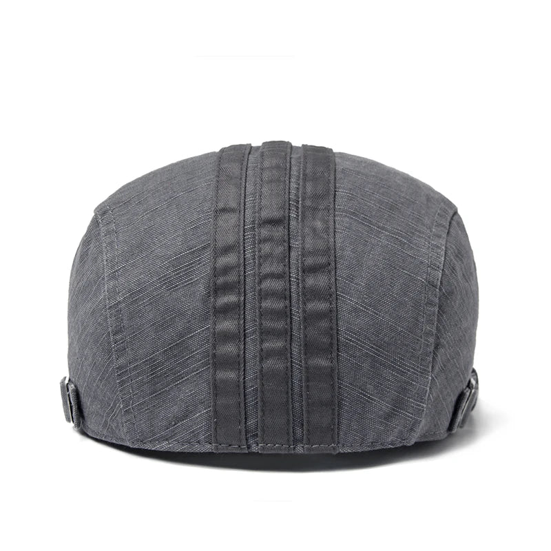 Men Beret Fashion Embroidery Flat Cap Summer Visor For Male