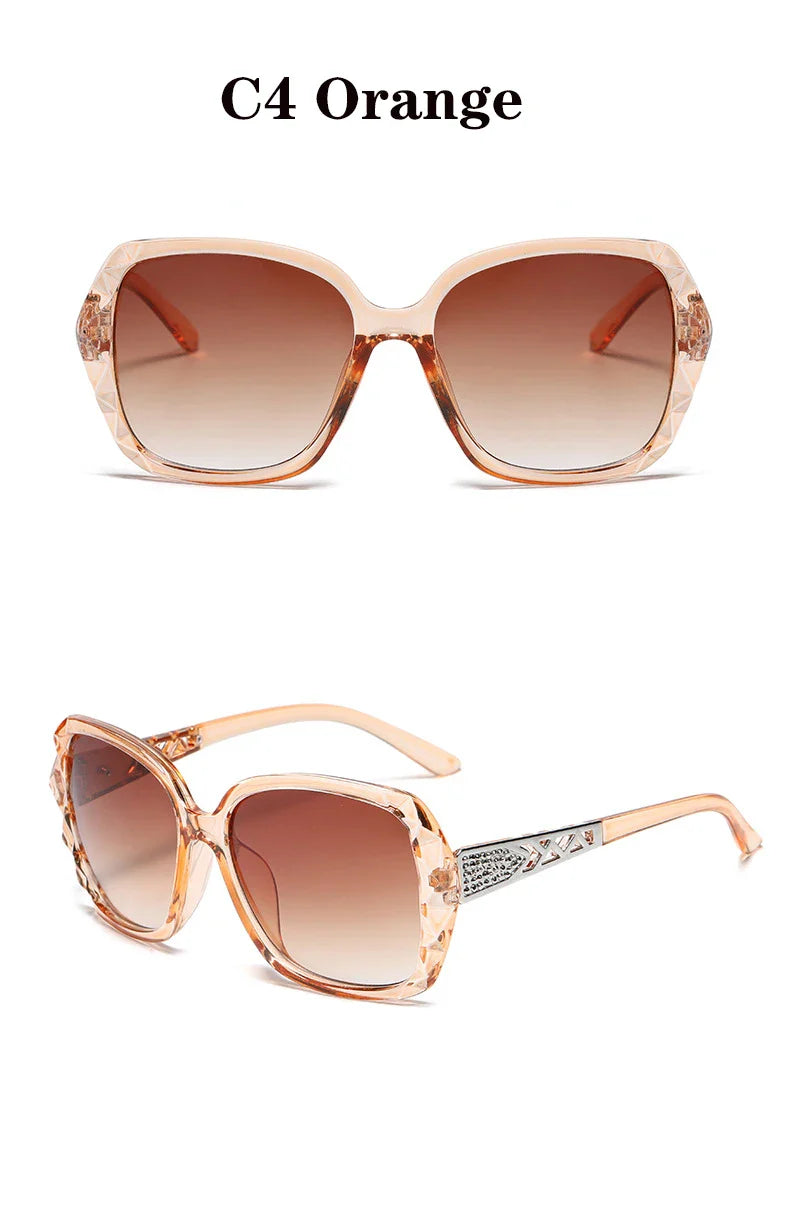 The new 2022 big box polarized sunglasses han edition tide female uv web celebrity sunglasses driving round glasses female
