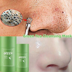 Green Tea Moisturizing Solid Smear Mask Quickly Cleans Face Nose Melanin Skin Nourishes Skin Shrink Po&res Brightening Mud Film