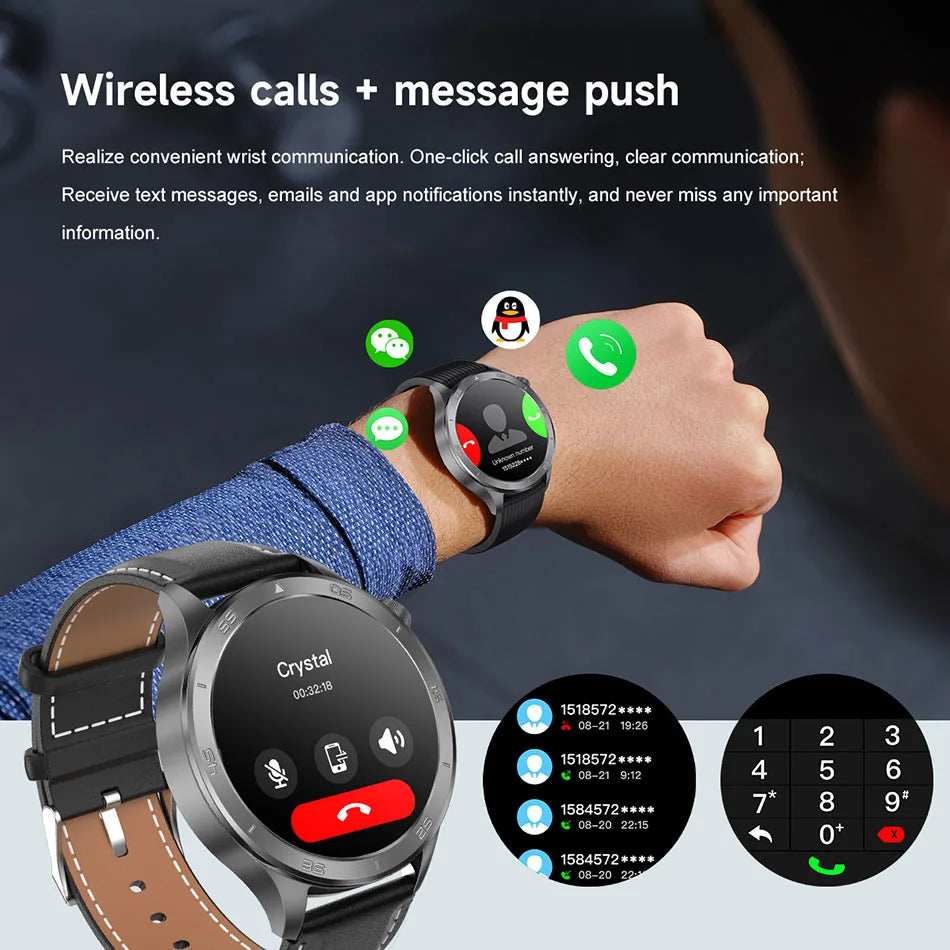 For OPPO Watch X Smart Watch Men High-end Business Men Bluetooth Call IP68 Waterproof Fitness Tracker Smartwatch Man 2025 New