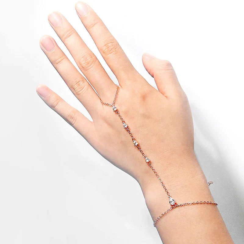 Smyoue Pear Cut Genuine Moissanite Bracelets for Women Girls Luxury Chain Lab Diamond S925 Sterling Silver Plated 18K Jewelry