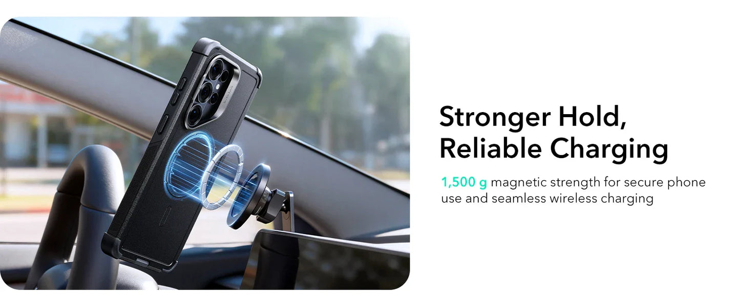 Military-Grade Protection Phone Case for Samsung S25 Ultra Compatible with MagSafe Classic Series for Galaxy S26 Ultra