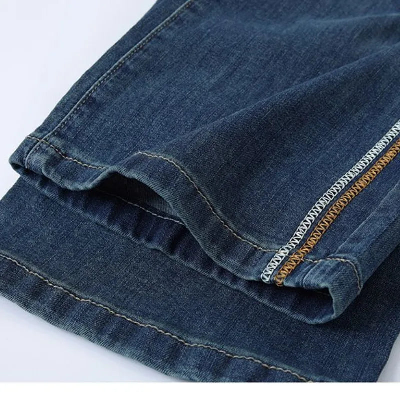 Spring Autumn Women's Elastic Waist Striped Draw Shirring Pockets
