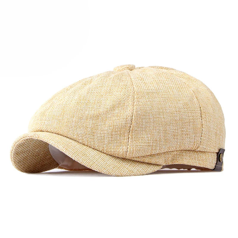 Retro Newsboy Caps Men British Painters Hats Spring and Summer Berets Herringbone Flat Cap Hip Hop Berets