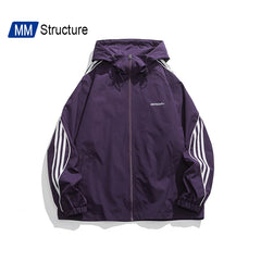 Spring Men Outdoor Jacket WaterProof Hooded Solid Color Couple Aviator jacket