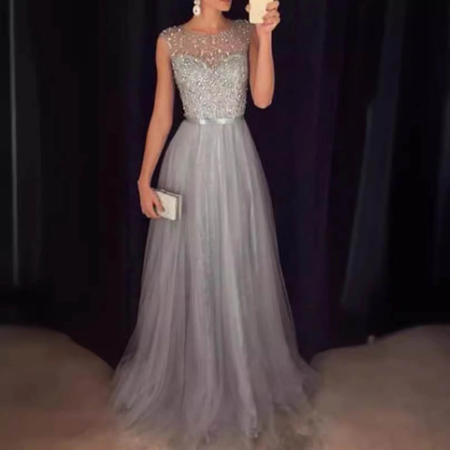 Formal attire Dresses: Women Formal Lace Long Dress Prom Evening Party Cocktail