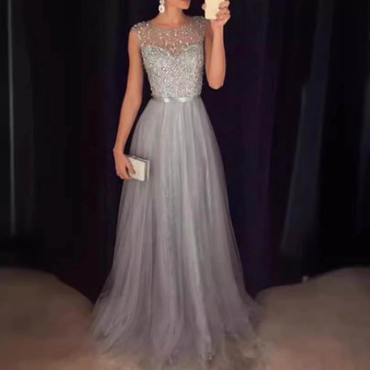 Formal attire Dresses: Women Formal Lace Long Dress Prom Evening Party Cocktail