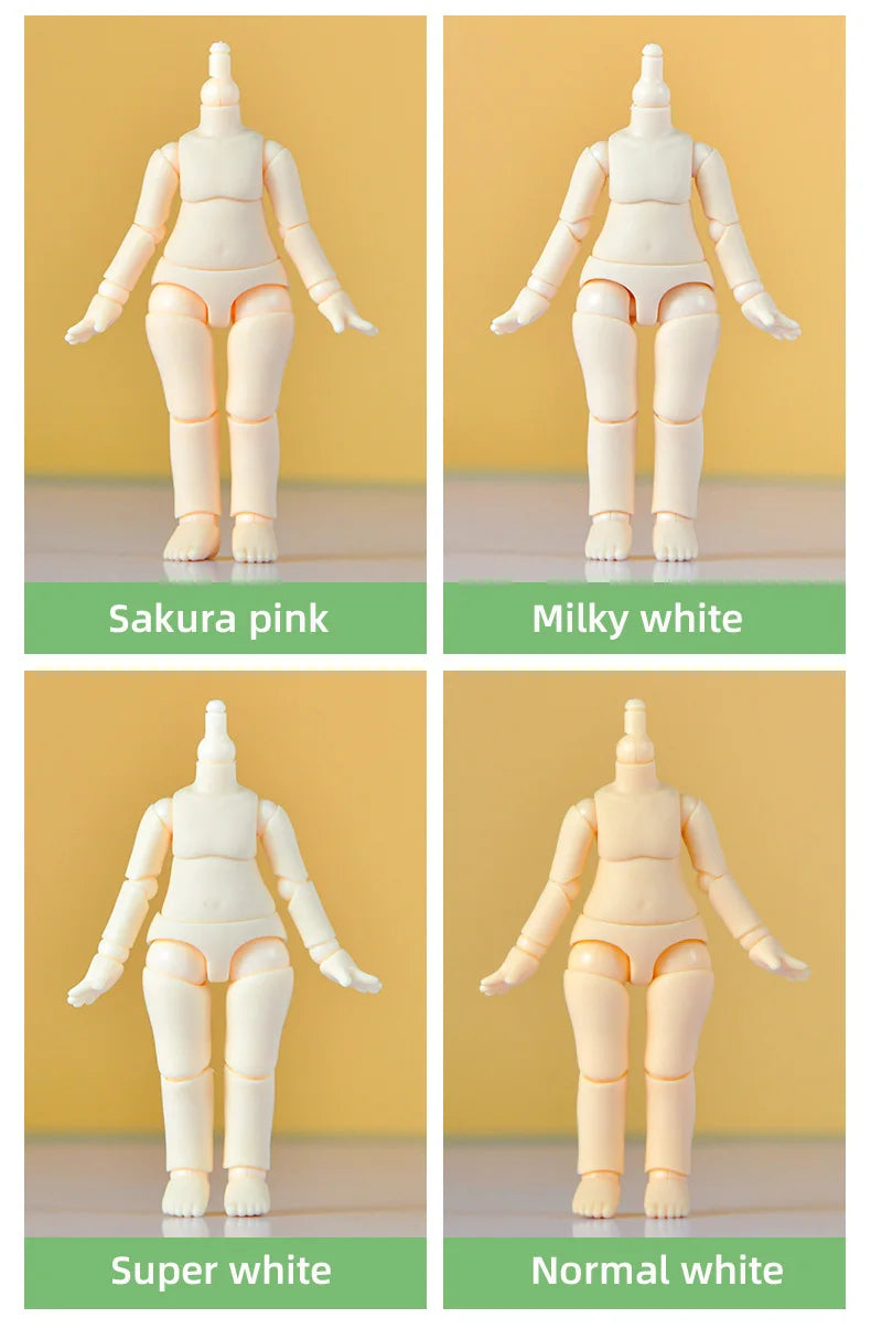 New YMY Body Joint Doll DIY Boy girl Body for obitsu 11, GSC Head, Ob11,1/12BJD Doll Accessories Toy Replacement Joint Hand