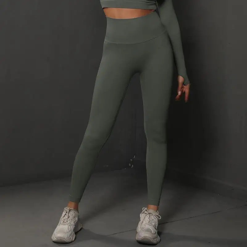 Women Seamless Yoga Pants Fitness Sports Running Sportswear Stretchy Lifting Tights