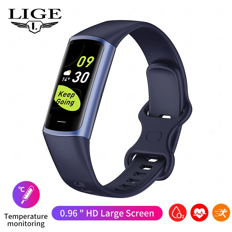 LIGE Smartwatch Sports Fitness Tracker Smart Watch For Men Women Heart Rate Blood Oxygen Sleep Monitor Waterproof Smart Bracelet