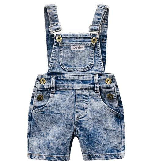 2024 Baby Boy Girl Overalls INS Toddler Denim Jumpsuit Clothes Unisex Infant Summer All-match Casual Pants 1 2 3 Y Kid Daily Set