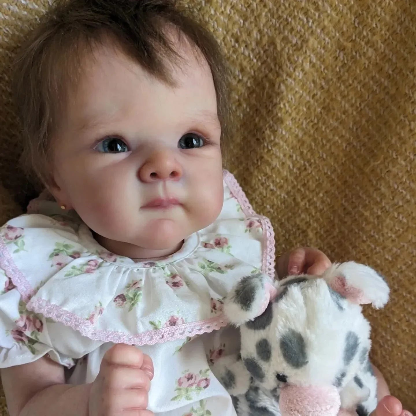 50cm Cuddly Bettie Bebe Reborn Doll With Rooted Hair Soft Cloth Body High Quality Painted With Visible Veins Reborn Doll