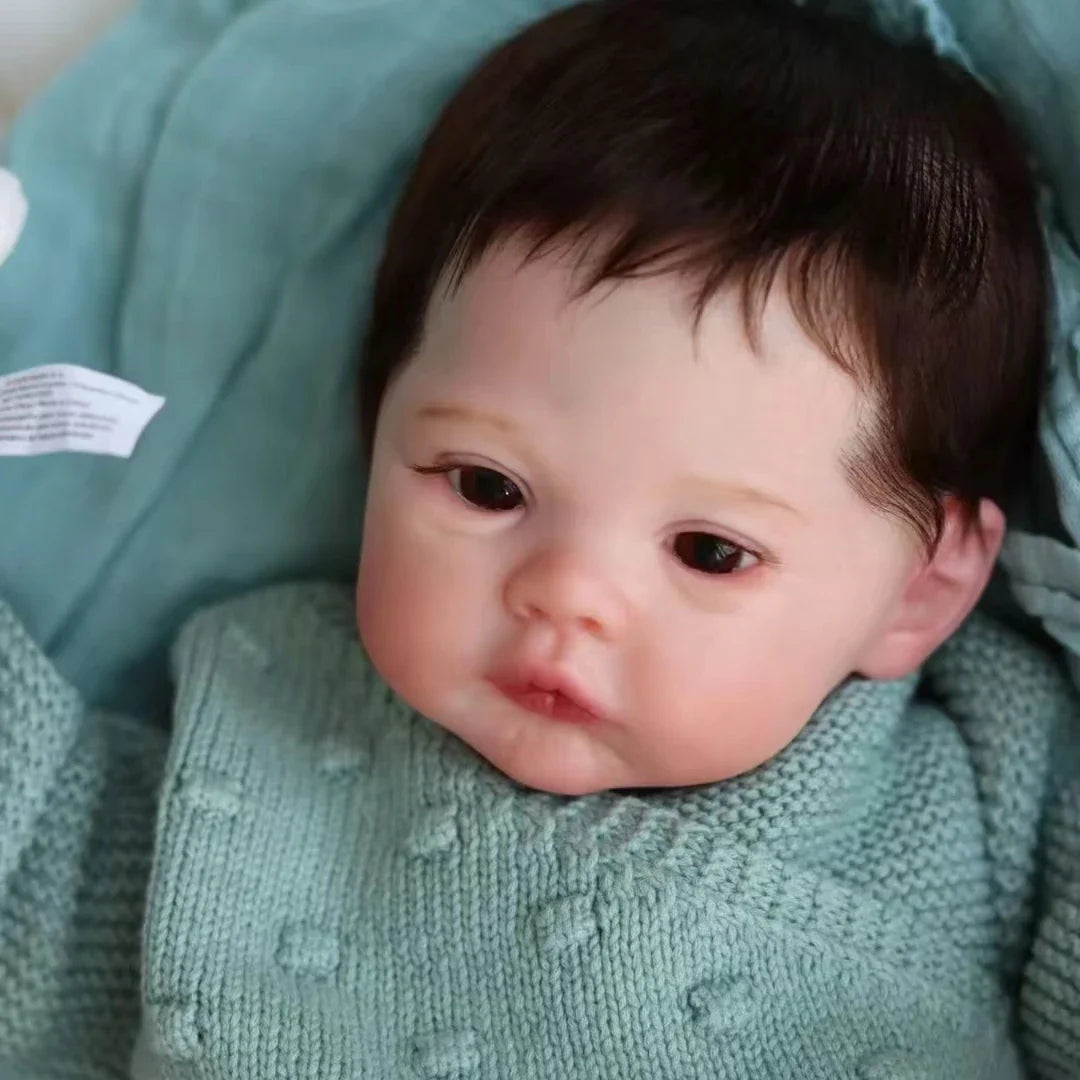 45cm Cuddly Full Body Silicone Vinyl Meadow Bebe Reborn Girl With Rooted Hair Visible Veins Lifelike Newborn Baby Girl