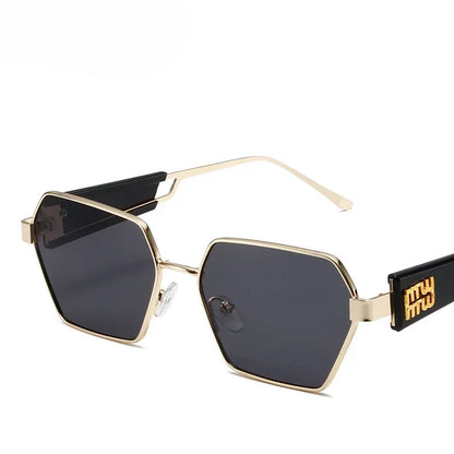 Sunglasses Women Metal Frame Glasses Fashion Brand Designer Vintage Eyewear
