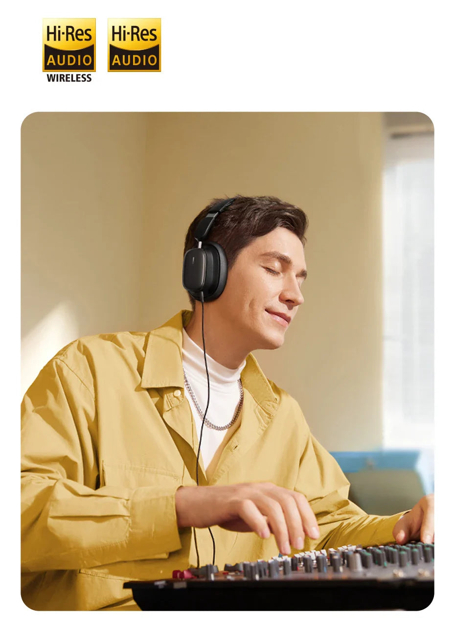 Baseus Bowie H1i Wireless Headphones Bluetooth 5.3 Active Noise Cancellation Headsets Overhead Hi-res Spatial Audio Headphone