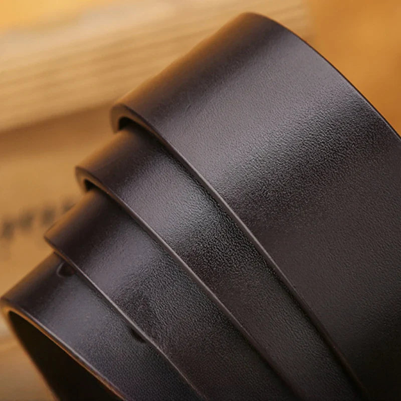 Famous Cowskin Luxury Brand Designer High Quality Alloy Pin Buckle Belts for Jeans Original Real Genuine Leather Belt for Men