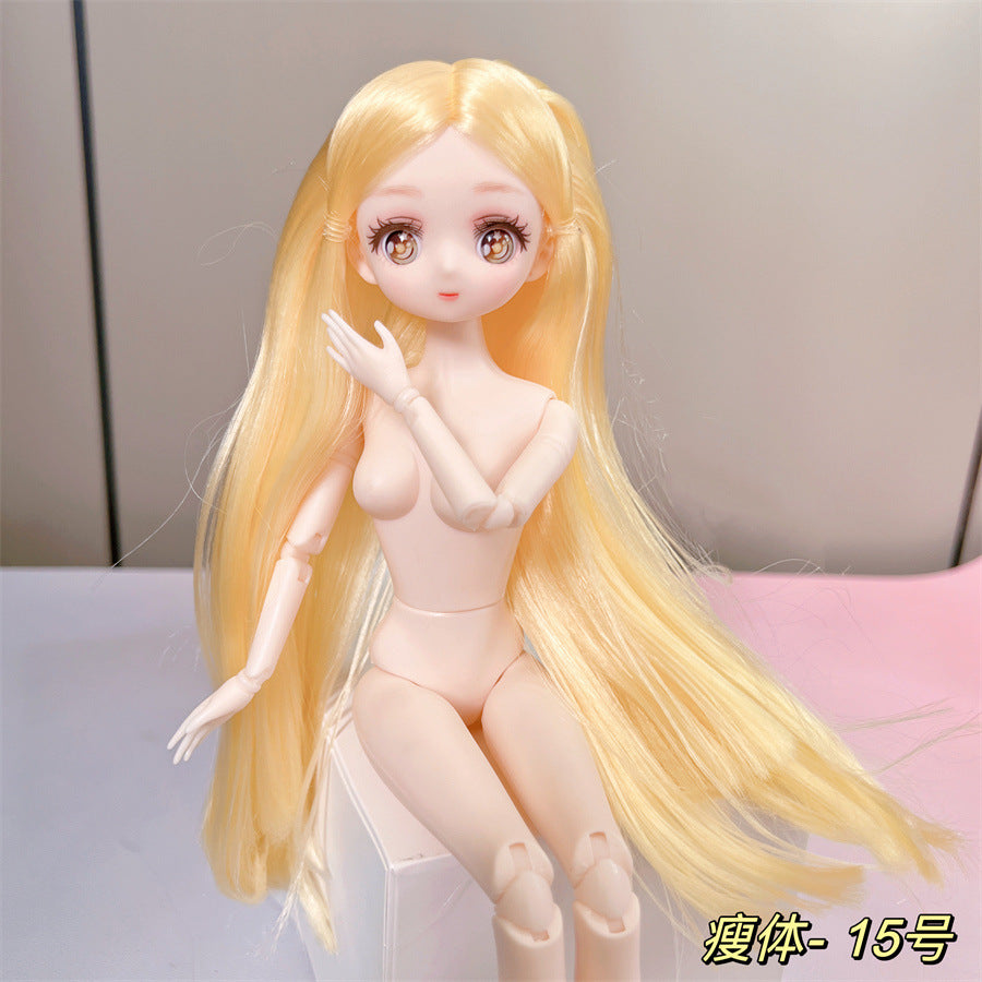 30cm Anime Style Doll Toys 1/6 Bjd 26 Joints Movable Wither Skin Doll Girls Diy Dress Up Toys Gifts