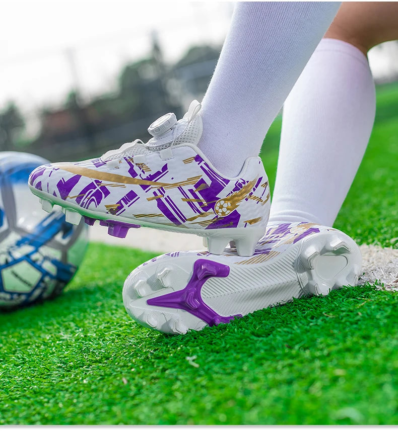 Soccer Shoes for Childrens TF/FG Outdoor Futsal Turf Training Boys Girl