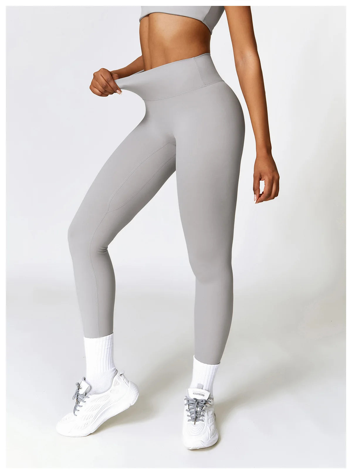 Women Sport Seamless Leggings High Waist Elastic Solid Yoga Leggings Gym Workout