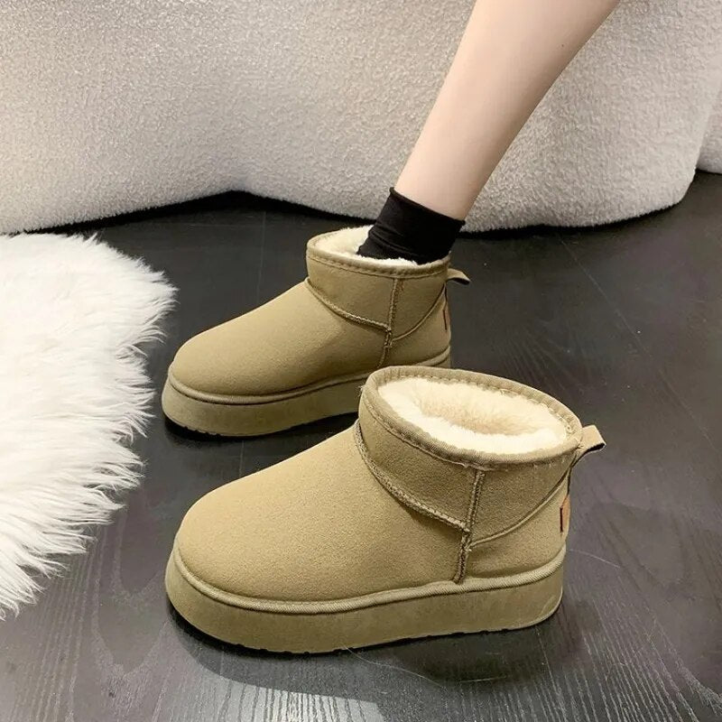 Women's Snow Boots Comfortable Warm Ankle Boots Women Winter Ladies Shoes