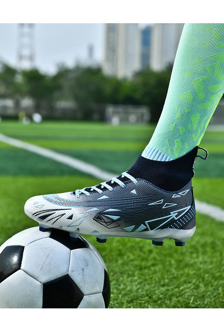 Men Sneakers Soccer Shoes Cleats Breathable Adult Kids TF/FG Football Boots