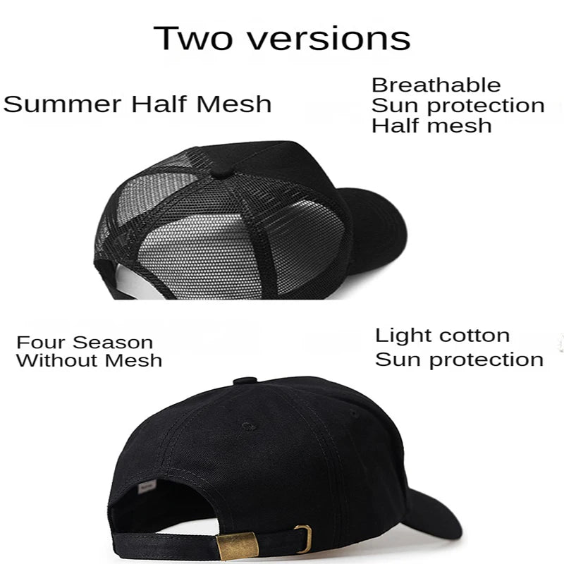 Big Head Plus Size Men's Hat Baseball Cap for Male Summer Sports Hat Hip Hop