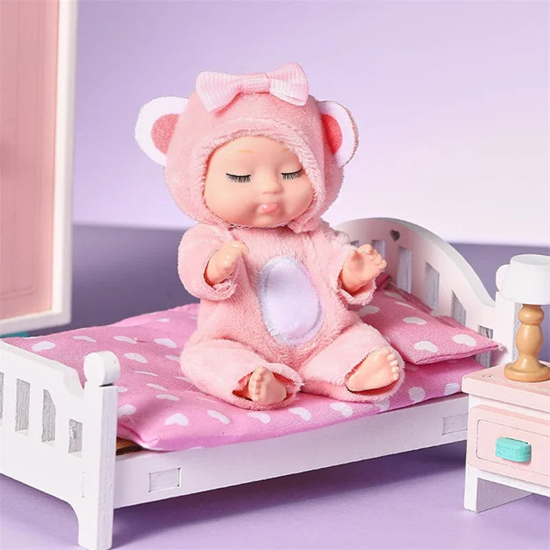 12Pcs/Set Sleeping Reborn Baby Doll Kit Toys Mini Constellations Baby Cute Adorable Dolls Playset Birthdays Gifts For Kids