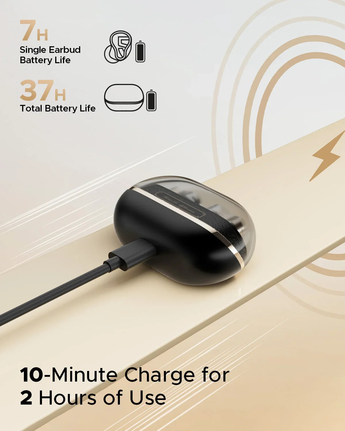 SoundPEATS H3 Wireless Bluetooth Earbuds Hybrid 3 Driver HiFi 55dB Adaptive ANC Headphones with LDAC aptX Lossless Hi-Res Audio