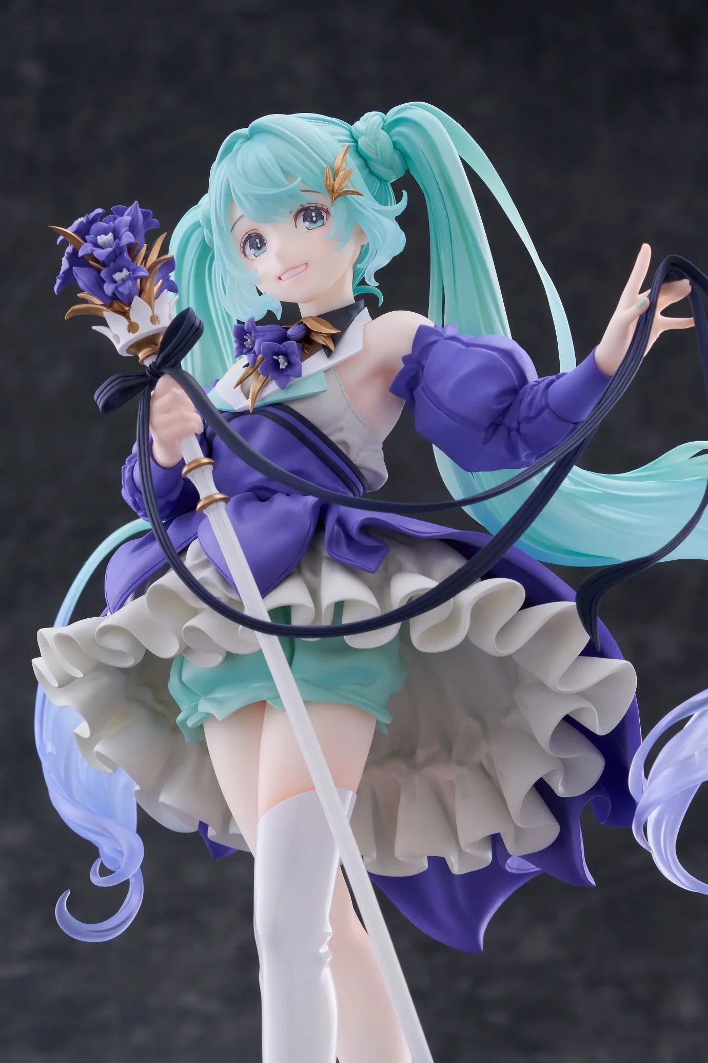 Original Taito Vocaloid Hatsune Miku 2024 Birthday Flower Ver. Figure Amp 21cm Figurine Collectible Anime Model Toy Kid Gifts