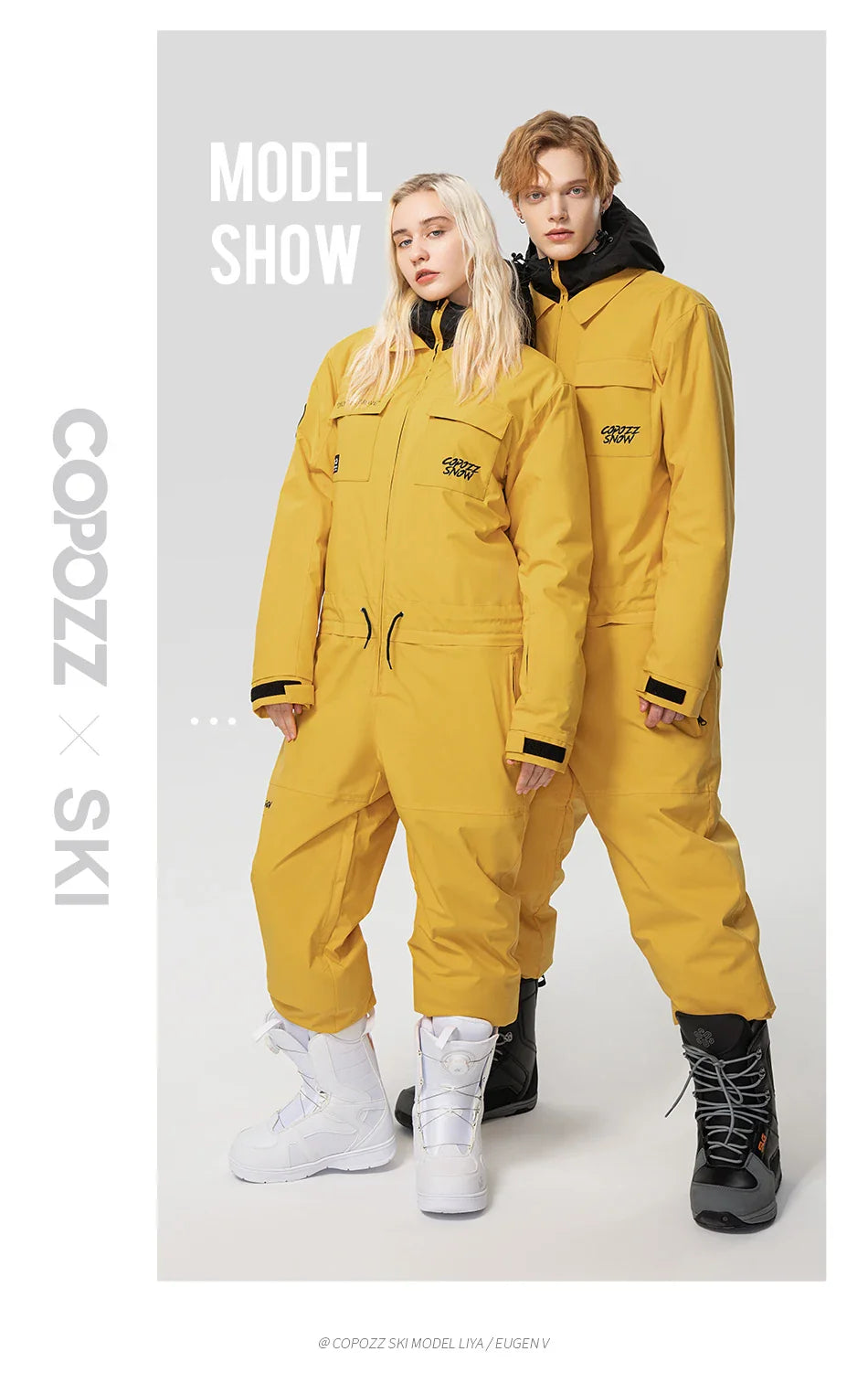 Thick Men Women One-Piece Ski Jumpsuit Outdoor Sports Snowboard Jacket Warm Jump Suit Waterproof Winter Clothes Overalls Hooded