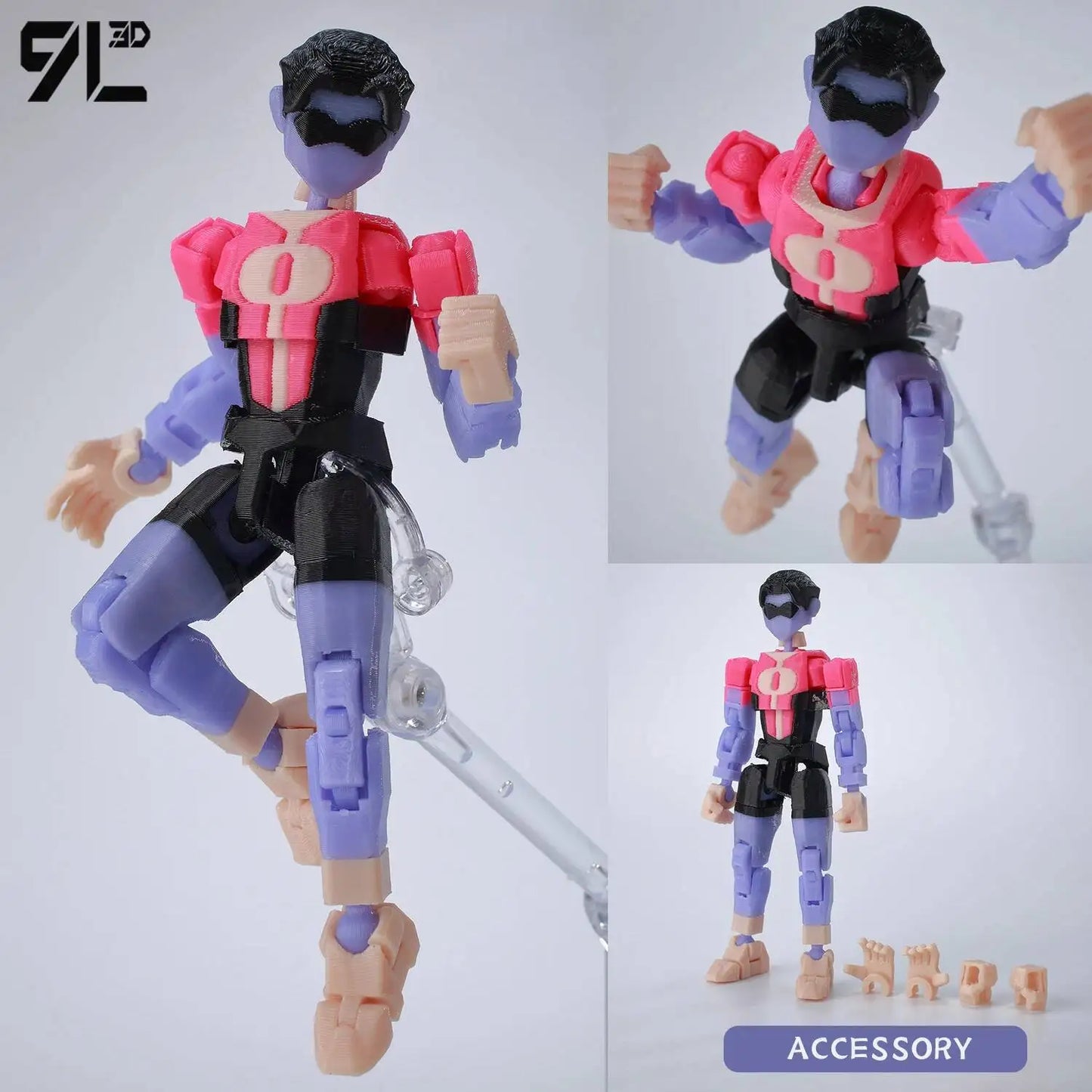 9L3D Printed Invincible Boy Lucky13 Dummy13 Conquer LEX Allen Superheroes Anime Toys Action Figures Mannequin Model Ornaments