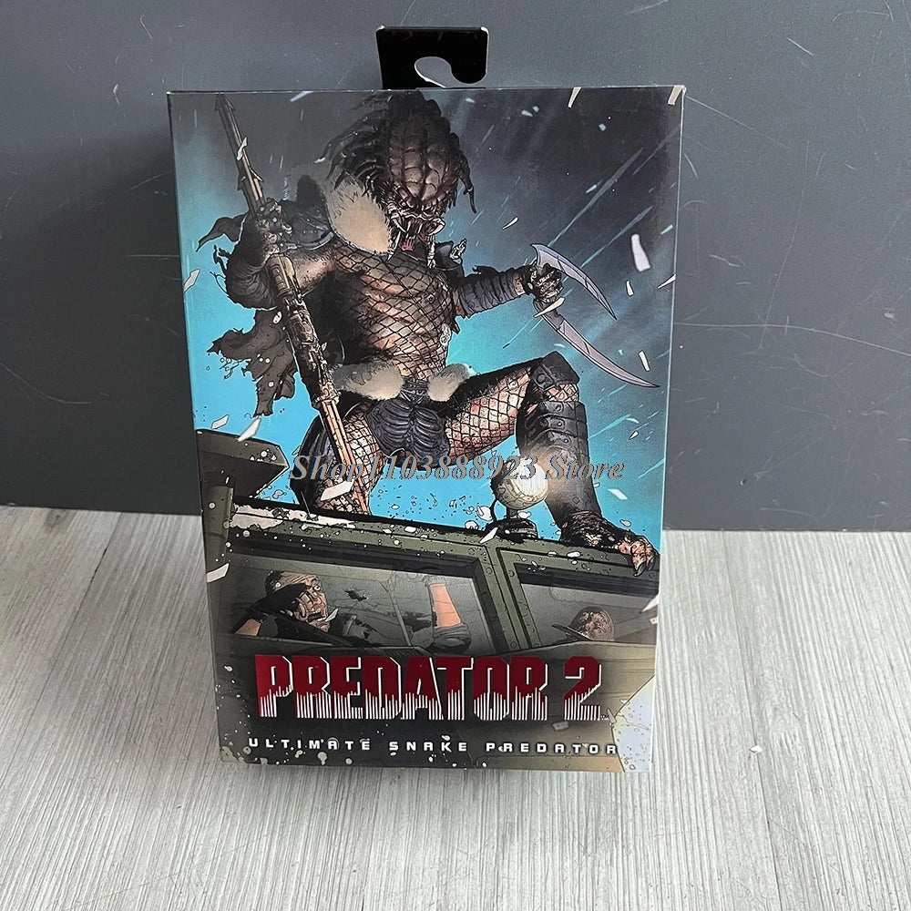NECA Predator Figrue Ultimate Shaman Elder Armored Lost Warrior Jungle Hunter Snake Vision Predator Alien Figure Model Toy Gifts