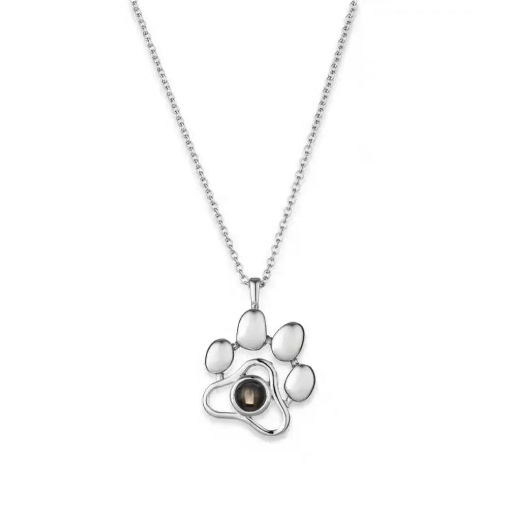 Letter Projection Necklace 100 Languages I Love You Pendant Necklace Women Jewelry Collier Femme Bijoux Best Friends Gifts
