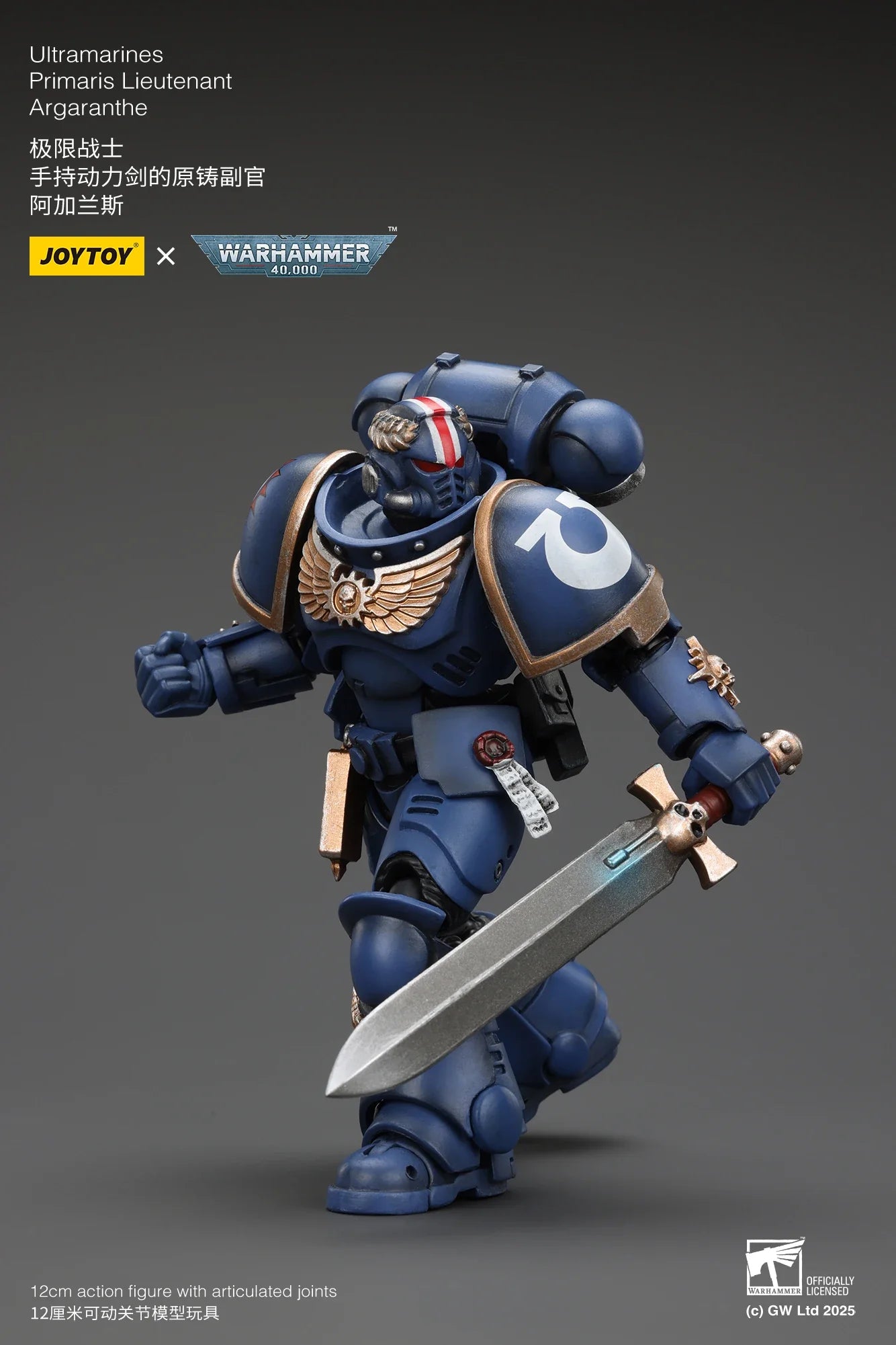 [IN STOCK] JOYTOY Warhammer 40K 1/18 Action Figure Ultramarines Primaris Lieutenant Argaranthe Anime figures Toys Model