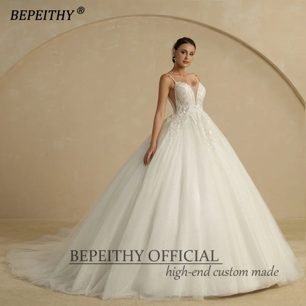 White Bridesmaid Dresses: Ivory Wedding Dresses For Women Spaghetti Straps